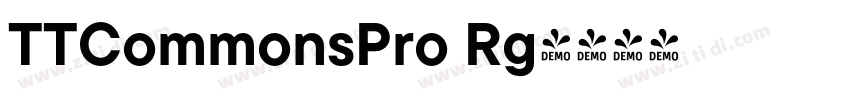 TTCommonsPro Rg字体转换